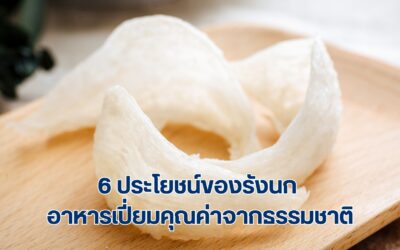 6 ประโยชน์ของรังนกอาหารเปี่ยมคุณค่าจากธรรมชาติ